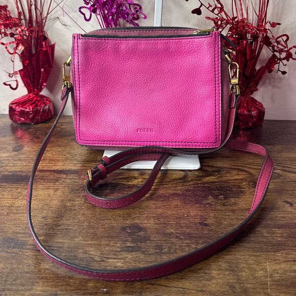 FOSSIL Fuchsia Crossbody - Picture 7 of 7